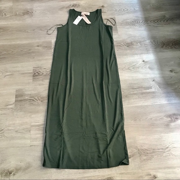 philosophy apparel scoop neck midi tank dress